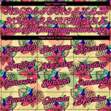 Custom City Cream Pink-Black 3D Pattern Design Tropical Hawaii Colibri And Flower Performance T-Shirt