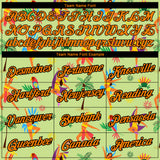 Custom Neon Green Bay Orange-Black 3D Pattern Design Hawaii Summer Holiday Performance T-Shirt