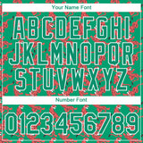 Custom Kelly Green White 3D Pattern Design Tiger Performance T-Shirt