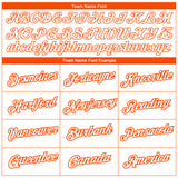 Custom White Orange 3D Pattern Design Tiger Performance T-Shirt