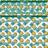 Custom White Kelly Green 3D Pattern Design Tropical Pineapple Performance T-Shirt