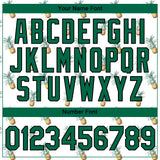 Custom White Kelly Green-Black 3D Pattern Design Hawaii Tropical Pineapple Performance T-Shirt