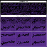 Custom Black Purple 3D Pattern Design Gradient Square Shapes Performance T-Shirt