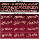 Custom Black Crimson-City Cream 3D Pattern Design Gradient Square Shapes Performance T-Shirt