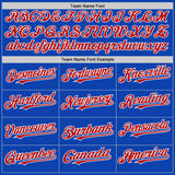 Custom Thunder Blue Red-White 3D Pattern Design Gradient Style Twinkle Star Authentic Baseball Jersey