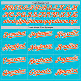 Custom Lakes Blue Orange-White 3D Pattern Design Gradient Style Twinkle Star Authentic Baseball Jersey