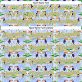 Custom Light Blue Yellow 3D Pattern Design Animal Toucan And Tropical Hawaii Palm Leaves Authentic Baseball Jersey