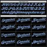 Custom Black Light Blue-Purple 3D Pattern Design Geometric Shapes Authentic Baseball Jersey