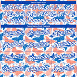 Custom White Royal 3D Pattern Design Animal Butterfly Authentic Baseball Jersey