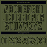 Custom Olive Black 3D Pattern Design Vintage Military Weapon Performance Salute To Service T-Shirt