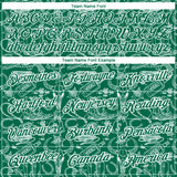 Custom Kelly Green White 3D Pattern Design Cowboy Accessory Performance T-Shirt