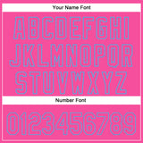 Custom Pink Sky Blue 3D Pattern Design Rave Halloween Pumpkin Authentic Baseball Jersey