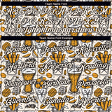 Custom Cream Black 3D Pattern Design Oktoberfest Beer Festival Performance T-Shirt