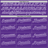 Custom Purple White 3D Pattern Design Rave Psychedelic Liquid And Skull Authentic Baseball Jersey