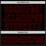 Custom Black Red 3D Pattern Design Rave Gothic Style Authentic Baseball Jersey