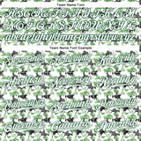 Custom White Green 3D Pattern Design Rodeo Cowboy Authentic Baseball Jersey