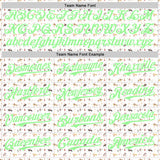 Custom White Pea Green 3D Pattern Design Rodeo Cowboy Authentic Baseball Jersey