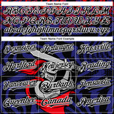 Custom Red Black-Thunder Blue 3D Pattern Design Knight Hero Art Authentic Baseball Jersey