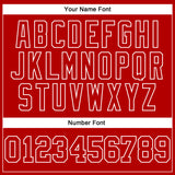 Custom Stitched Red Yellow-White 3D Pattern Design Gradient Square Shape Sports Pullover Sweatshirt Hoodie