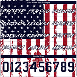 Custom White Navy-Red 3D American Flag And Fish Hook Fishing Sports Pullover Sweatshirt Hoodie