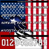 Custom Red US Navy Blue-Black 3D American Flag And Fish Hook Fishing Sports Pullover Sweatshirt Hoodie