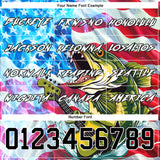 Custom Sky Blue Black-Red 3D American Flag And Largemouth Bass Fish Fishing Sports Pullover Sweatshirt Hoodie