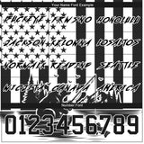 Custom Black White 3D American Flag And Fish Fishing Sports Pullover Sweatshirt Hoodie