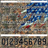 Custom Camo Black-White 3D American Flag Hunting Sports Pullover Sweatshirt Hoodie