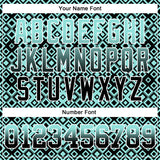 Custom Stitched Ice Blue Black-White 3D Pattern Design Geometric Gradient Square Shapes Sports Pullover Sweatshirt Hoodie