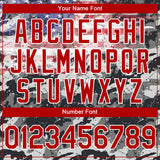 Custom Camo Red-White 3D USA Flag Sports Pullover Sweatshirt Salute To Service Hoodie