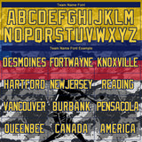 Custom Camo Yellow-US Navy Blue 3D Colombia Colombian Flag Sports Pullover Sweatshirt Salute To Service Hoodie