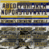 Custom Camo Navy-Yellow 3D Uruguay Uruguayan Flag Sports Pullover Sweatshirt Salute To Service Hoodie