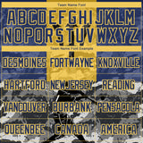 Custom Camo Yellow-Navy 3D Barbados Barbadian Flag Sports Pullover Sweatshirt Salute To Service Hoodie