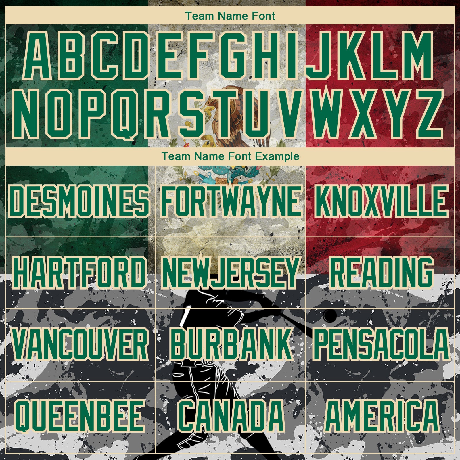 Custom Camo Kelly Green-Cream 3D Mexico Vintage Mexican Flag Sports Pullover Sweatshirt Salute To Service Hoodie