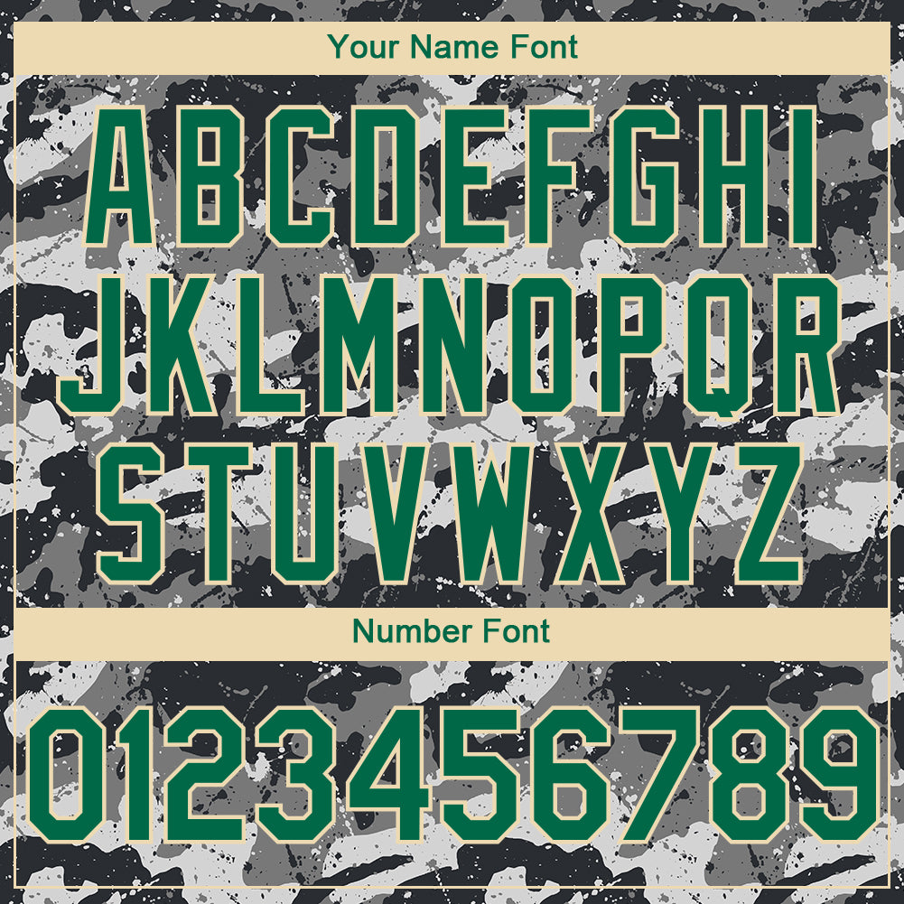 Custom Camo Kelly Green-Cream 3D Mexico Vintage Mexican Flag Sports Pullover Sweatshirt Salute To Service Hoodie