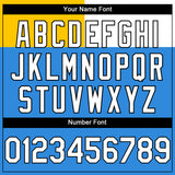 Custom Powder Blue Yellow-Black 3D Argentina Argentinian Flag Sports Pullover Sweatshirt Hoodie