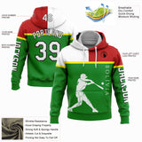 Custom Grass Green Red Light Yellow-Black 3D Bolivia Bolivian Flag Sports Pullover Sweatshirt Hoodie