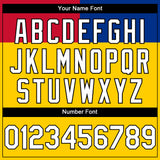 Custom Gold Royal Red-Black 3D Colombia Colombian Flag Sports Pullover Sweatshirt Hoodie