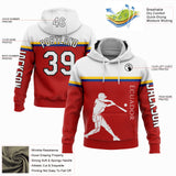 Custom Red Yellow Royal-Black 3D Ecuador Ecuadorian Flag Sports Pullover Sweatshirt Hoodie