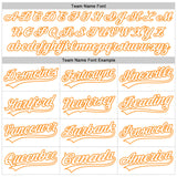 Custom White Bay Orange-Black 3D Kidney Cancer Ribbon Authentic Baseball Jersey