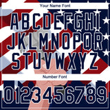 Custom Royal Red-White 3D Pattern Design American Flag Statue of Liberty Tool Hammer Labor Day Performance T-Shirt
