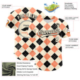 Custom Cream Black 3D Pattern Design Father's Day Mustache Authentic Baseball Jersey