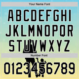 Custom Ice Blue Black-White 3D Pattern Design Father's Day Family Love Authentic Baseball Jersey