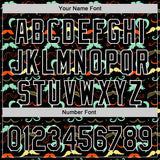 Custom Black White 3D Pattern Design Father's Day Mustache Authentic Baseball Jersey