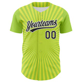 Custom Green Black-White 3D Pattern Design Father's Day Beer Cheers Authentic Baseball Jersey
