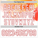 Custom White Red 3D Pattern Design Mother's Day Family Love Authentic Baseball Jersey