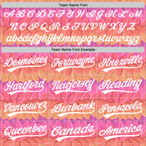 Custom Pink White-Purple 3D Pattern Design Mother's Day Flower Authentic Baseball Jersey