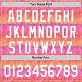 Custom Pink White-Purple 3D Pattern Design Mother's Day Flower Authentic Baseball Jersey