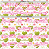 Custom White Pink 3D Pattern Design Mother's Day Love Authentic Baseball Jersey