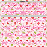 Custom Light Pink White-Pink 3D Pattern Design Mother's Day Flower Authentic Baseball Jersey